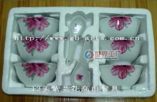 供应陶瓷餐具-12头紫兰花高白陶瓷餐具_家居家具_世界工厂网中国产品信息库